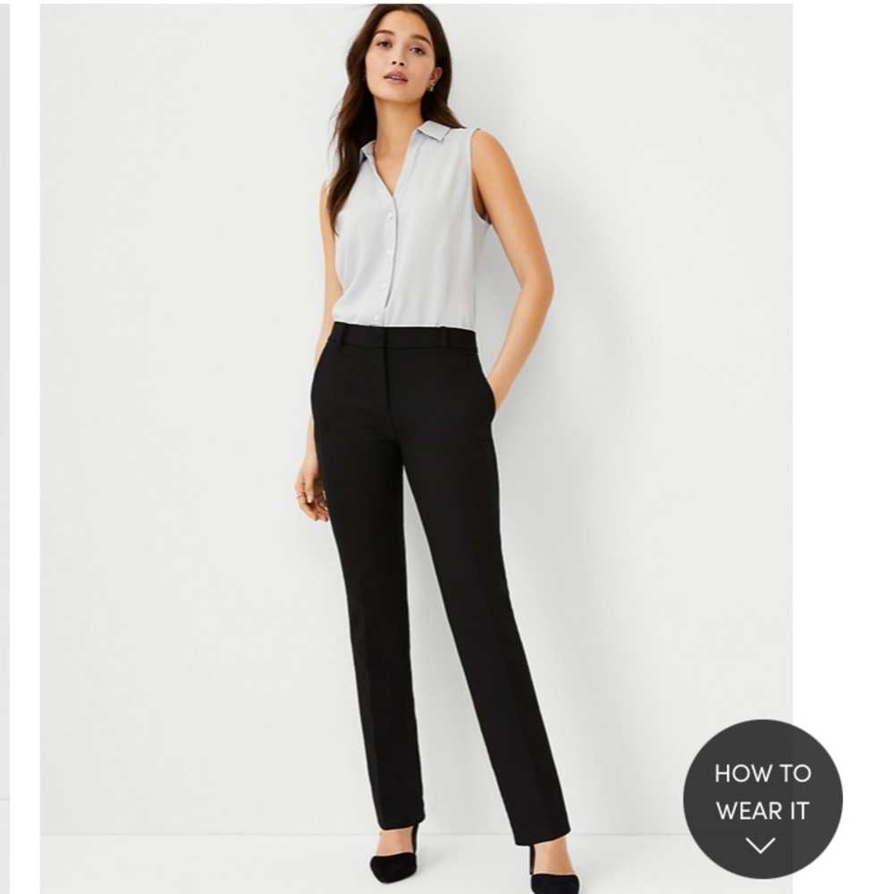 NWT Ann Taylor Straight Black Pants